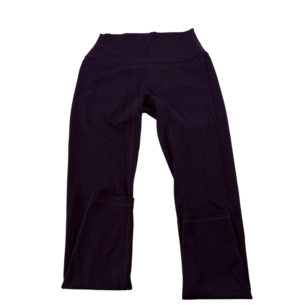 INGIA Womens High Waisted Performance Leggings Dark Plum Burgundy Size S 5583